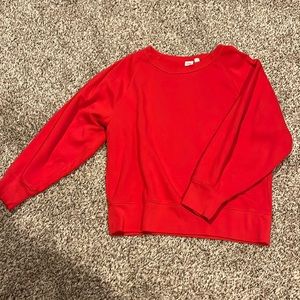 Red crewneck